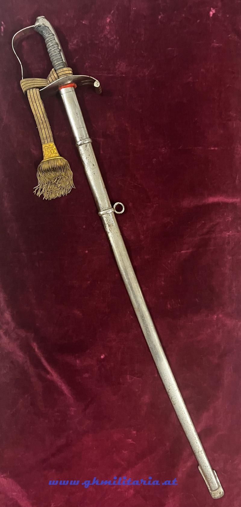 k.u.k. Infanterie-Offizierssäbel M1861 - mit Ketterlportepee Kaiser FJ I. !!