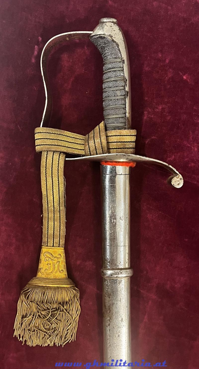 k.u.k. Infanterie-Offizierssäbel M1861 - mit Ketterlportepee Kaiser FJ I. !!