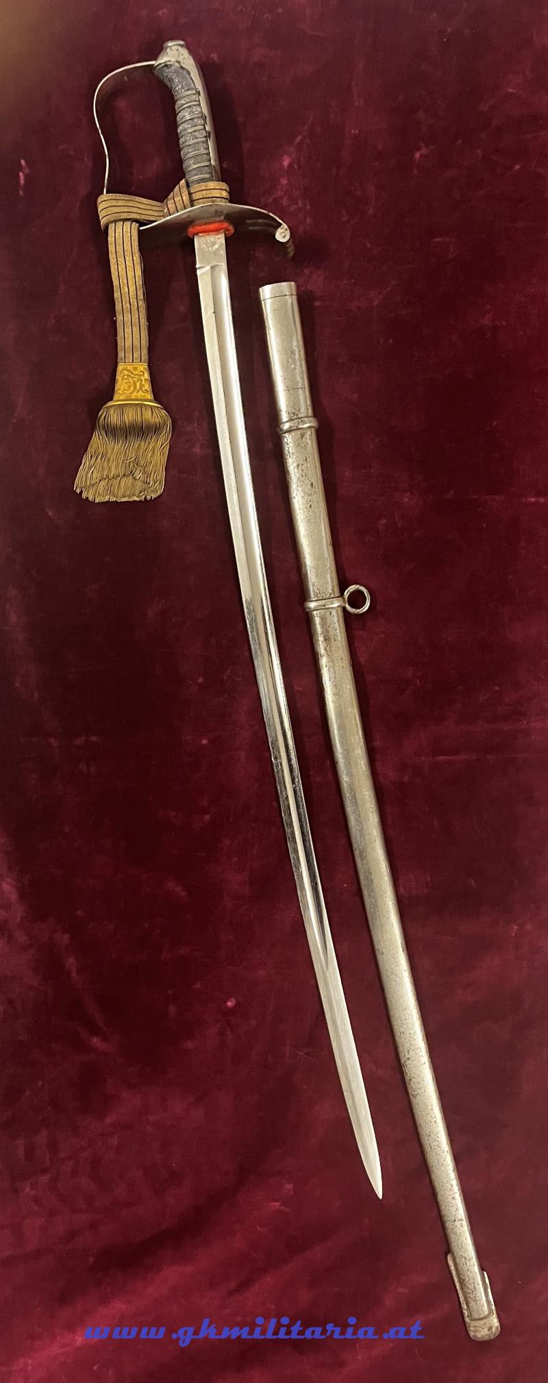 k.u.k. Infanterie-Offizierssäbel M1861 - mit Ketterlportepee Kaiser FJ I. !!