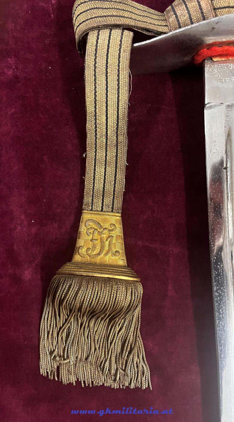 k.u.k. Infanterie-Offizierssäbel M1861 - mit Ketterlportepee Kaiser FJ I. !!