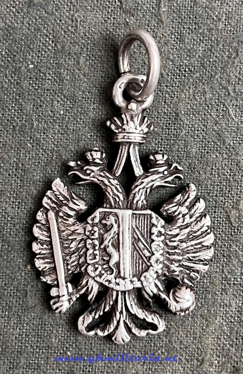k.u.k. Patriotischer Anhänger - Doppeladler - SILBER!