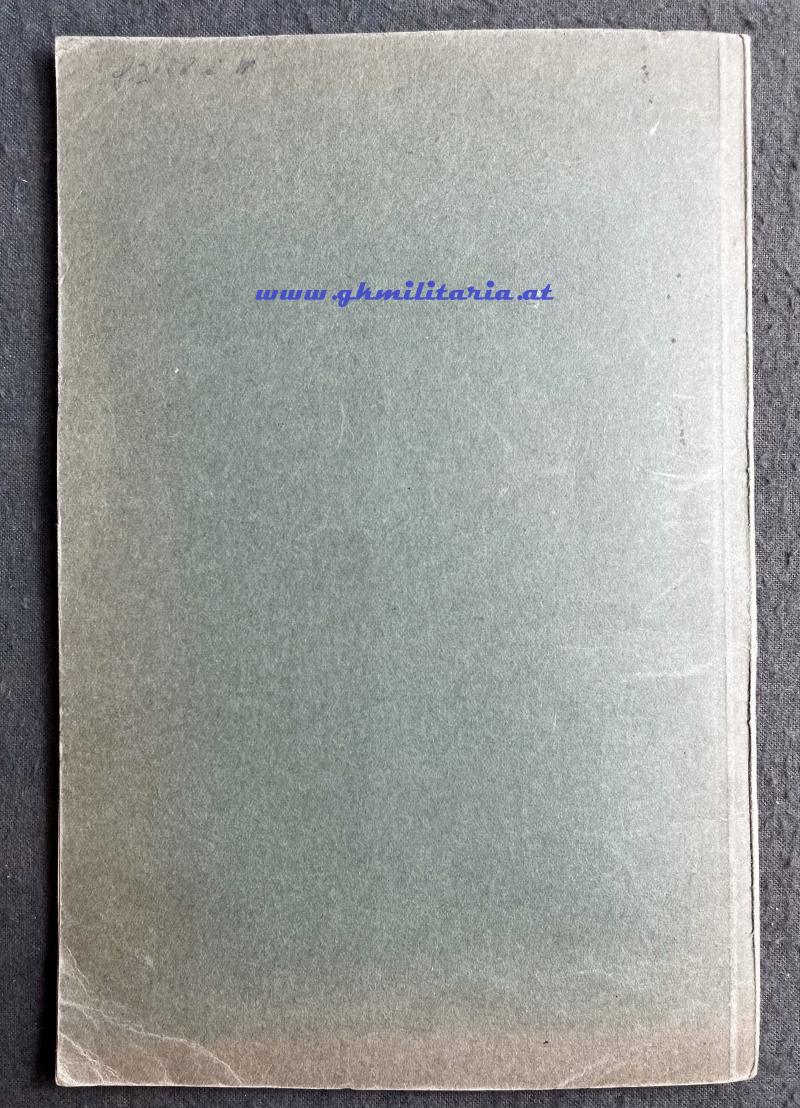 Nachschlagbehelf 8mm M07/12 schweres Maschinengewehr Schwarzlose - Ausgabe 1936 - 1. Republik!