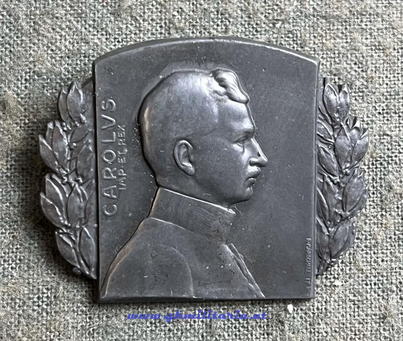k.u.k. Kappenabzeichen Kaiser Karl I. !