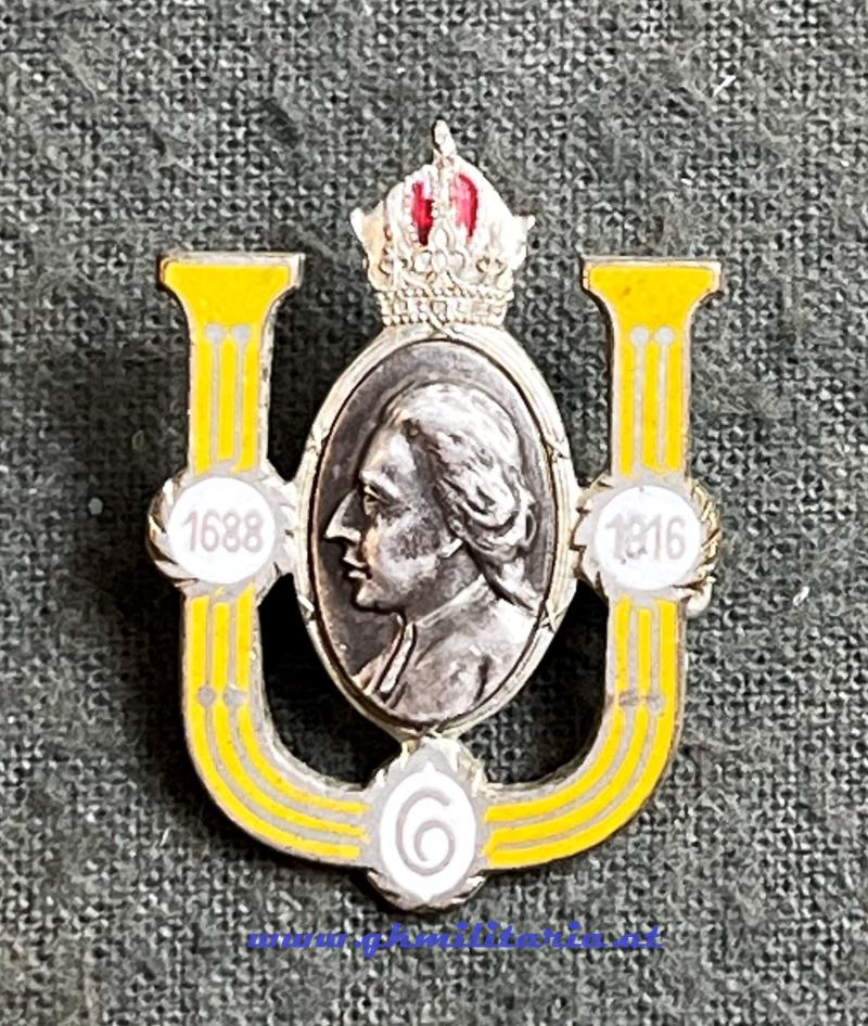 k.u.k. Kappenabzeichen Ulanenregiment Nr.6 - U.R.6 !