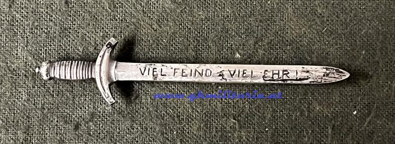 großes Patriotisches Abzeichen Schwert - Viel Feind! Viel Ehr!