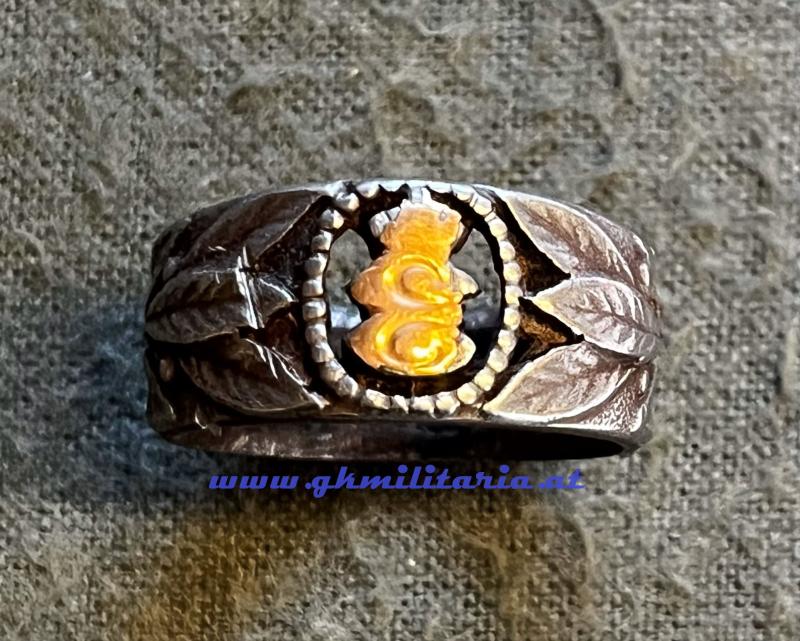 Feldmarschall Erzherzog Eugen Geschenkring 1915 - GOLD belegt!