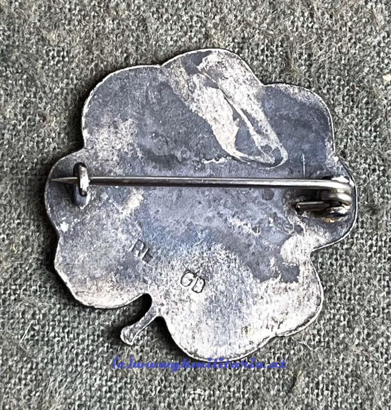 kuk Patriotisches Abzeichen - Viererbund mit Türkei! - Kleeblatt mit Kaiser-Signaturen - Kaiser FJ I.!