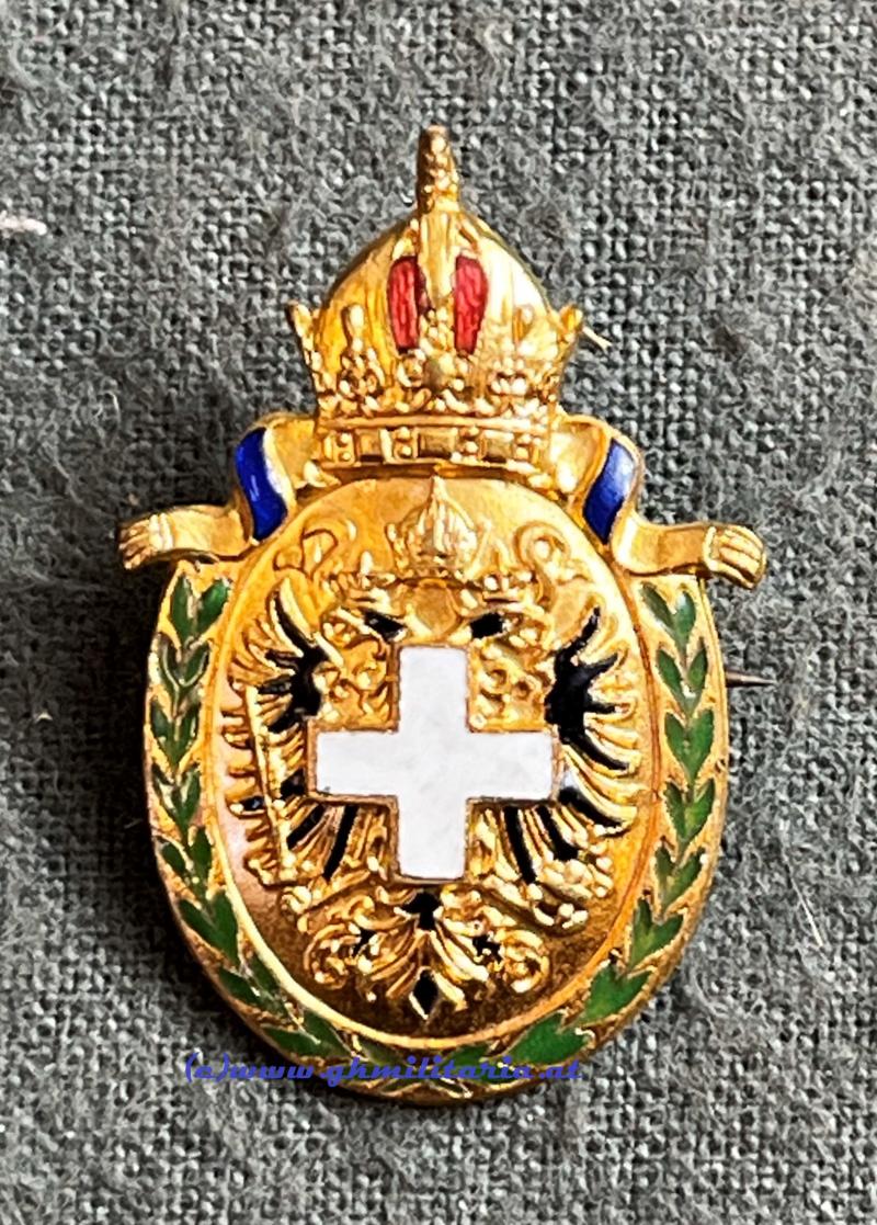 k.u.k. patriotisches Abzeichen - k.k. Gesellschaft vom Weißen Kreuz!