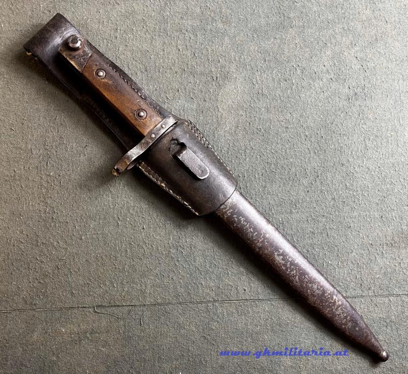 k.u.k. Messerbajonett für Repetierstutzen M95 Mannschaft - Truppenstempelung