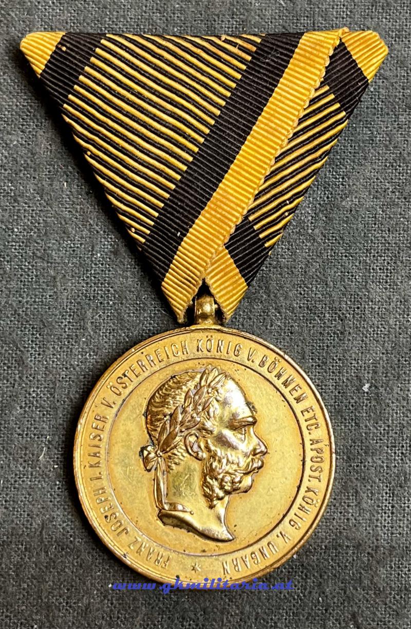 k.u.k. Kriegsmedaille 2. December 1873 - dicke Variante!