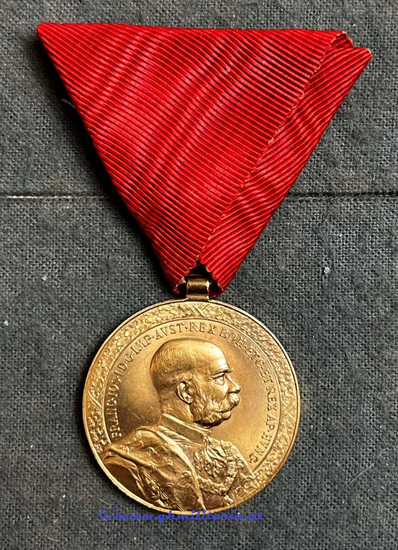 k.u.k. Ehrenmedaille für 40 Jahre treue Dienste - MINT!!