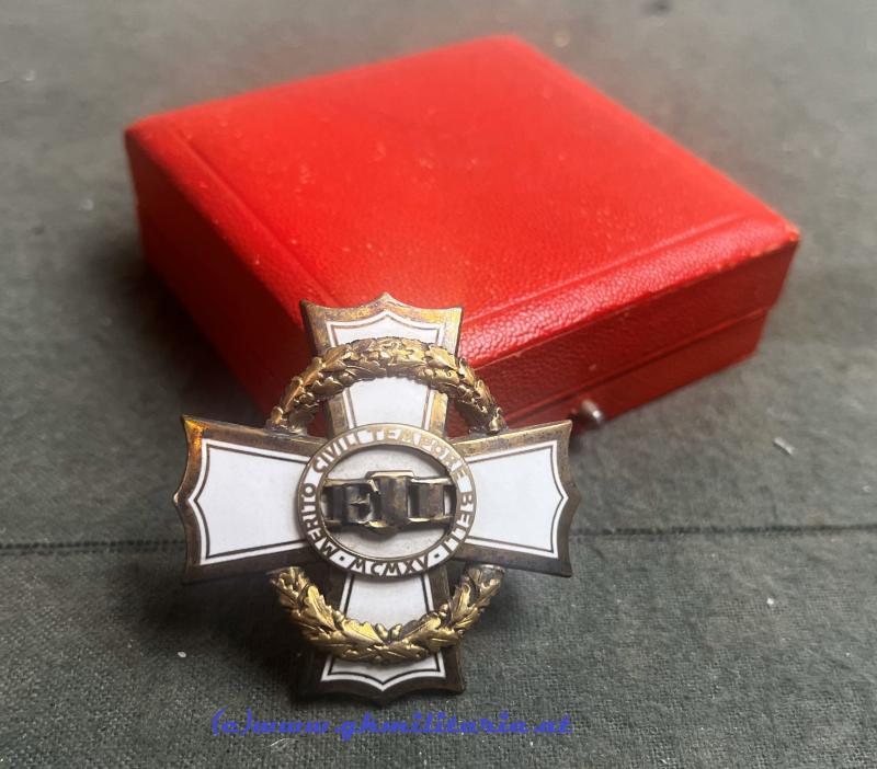 k.u.k. Kriegskreuz für Zivilverdienste 2. Klasse im Etui! - Rothe, Wien !