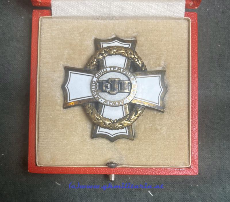 k.u.k. Kriegskreuz für Zivilverdienste 2. Klasse im Etui! - Rothe, Wien !