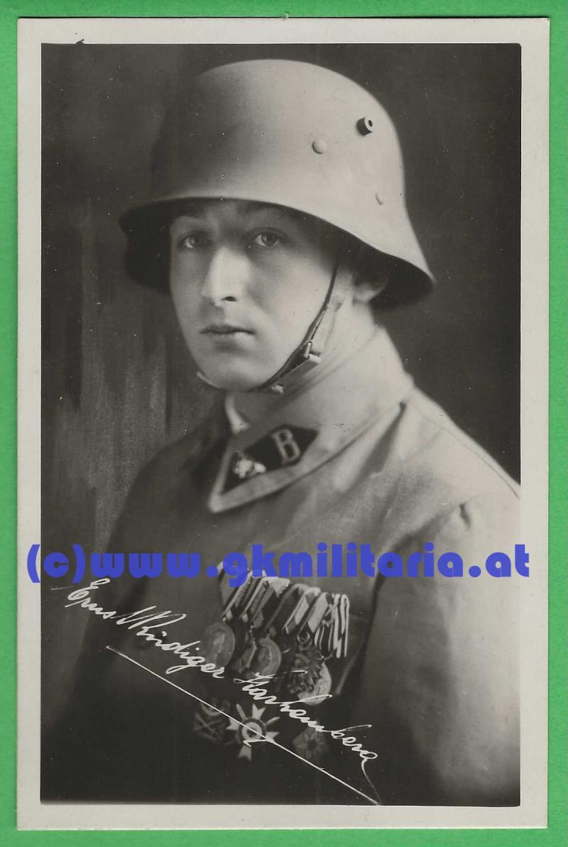 Heimwehr - Bundesführer Graf Starhemberg - Portrait!